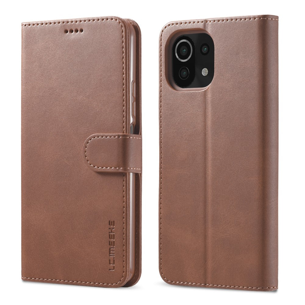 LC.IMEEKE Xiaomi Mi 11 Lite 4G, 5G, 11 Lite 5G NE fodral - Coffee