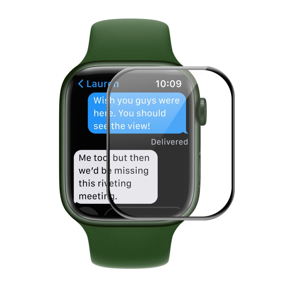 ENKAY 3D Screen Protector for Apple Watch 7 / 8 / 9 41mm - Black