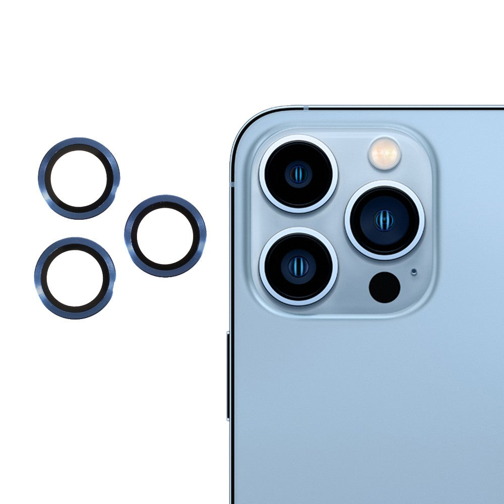 RURIHAI iPhone 13 Pro Max, 13 Pro lens protector - Blue