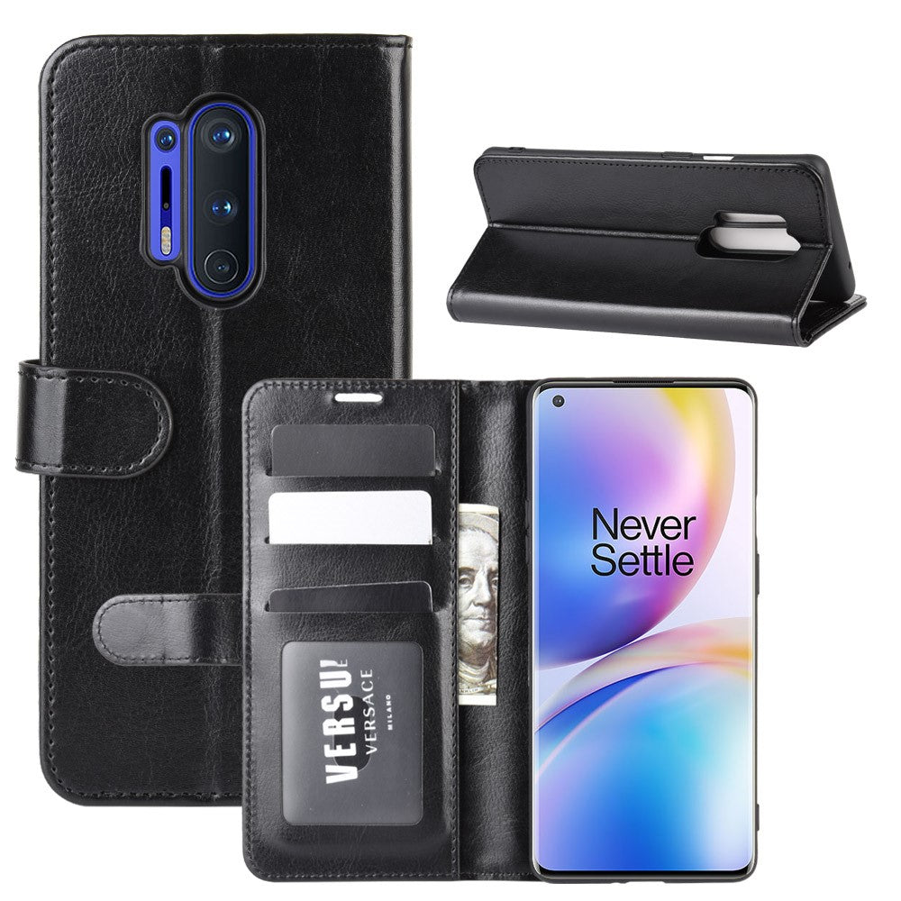 OnePlus 8 Pro plånboksfodral – svart