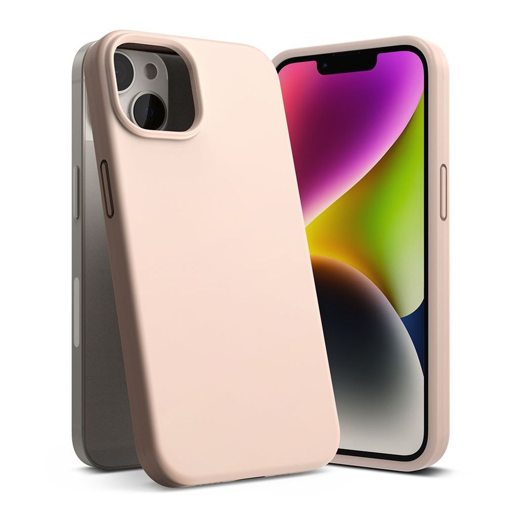 Ringke Silicone skal for iPhone 14 Plus – rosa Sand