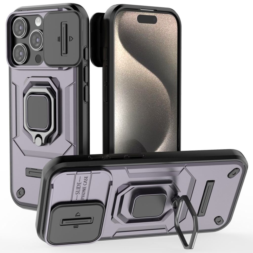 iPhone 16 Pro Case with ring - Purple