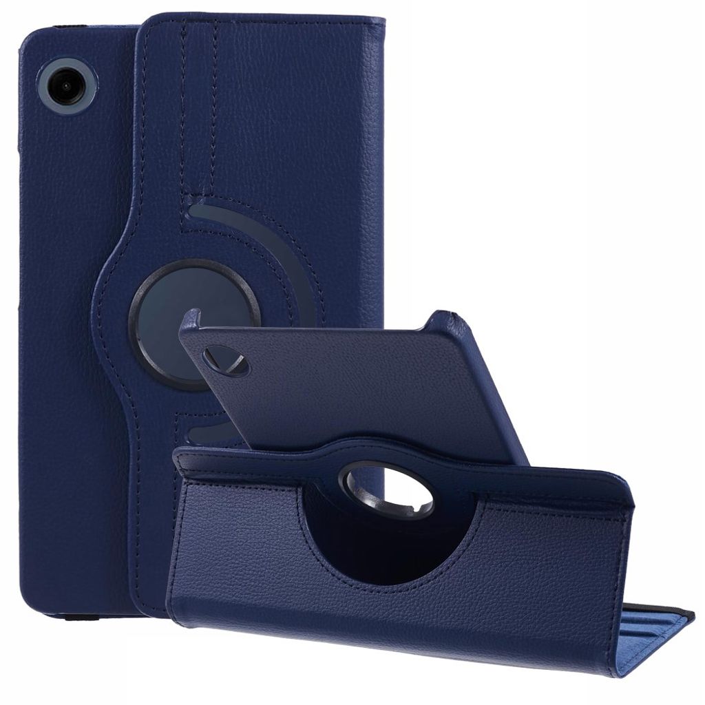 Samsung Galaxy Tab A9 Rotating Stand Cover - Dark Blue