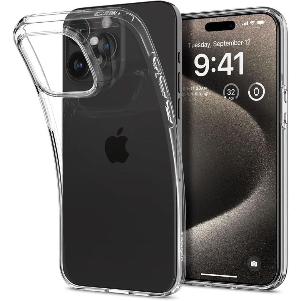 Spigen Liquid Crystal skal för iPhone 15 Pro Max - transparent