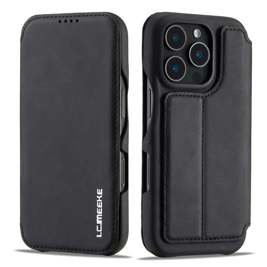 LC.IMEEKE iPhone 16 Pro Cover with Stand - Black