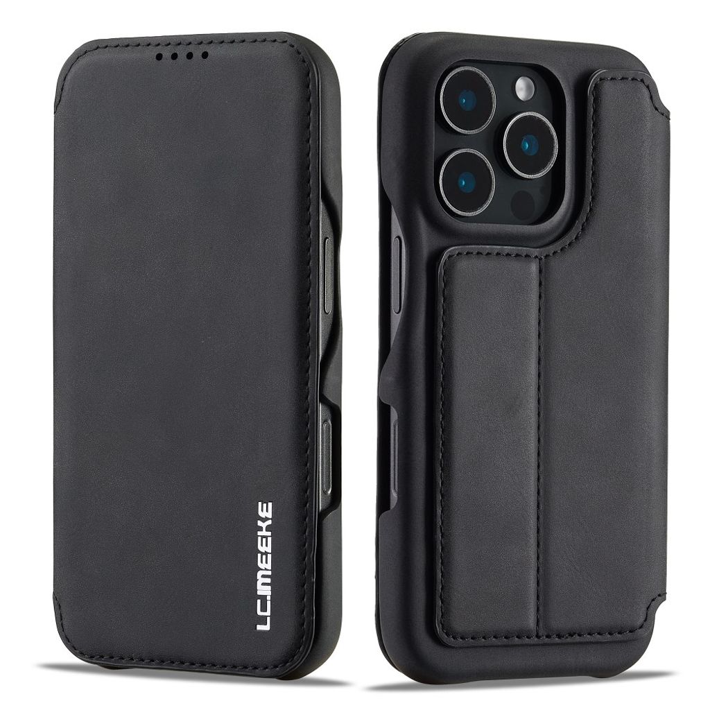 LC.IMEEKE iPhone 16 Pro Fodral with Stand - Black