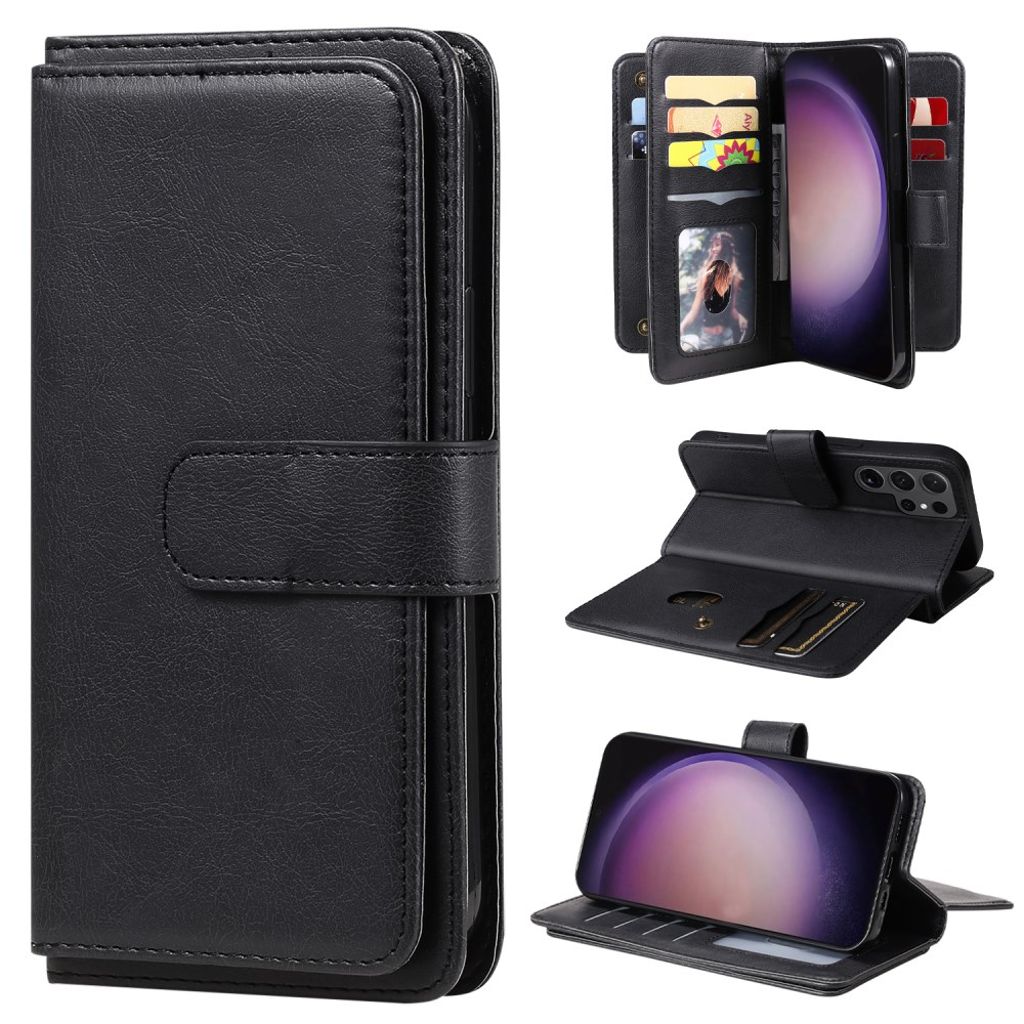 Samsung Galaxy S24 Ultra fodral with 10 kortfack – svart