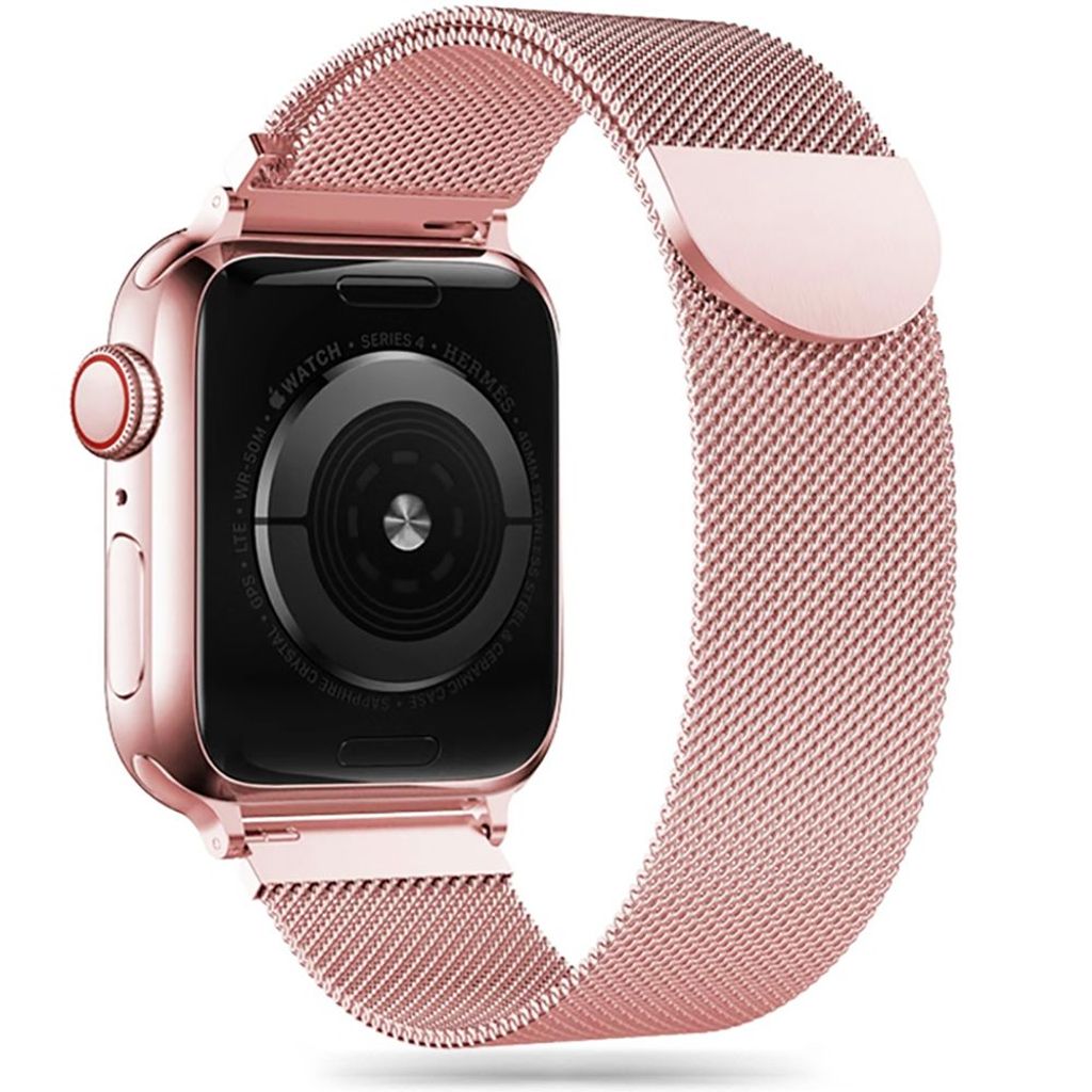 Tech-Protect MilaneseBand klockarmband för Apple Watch 42/44/45/49 mm - rosa