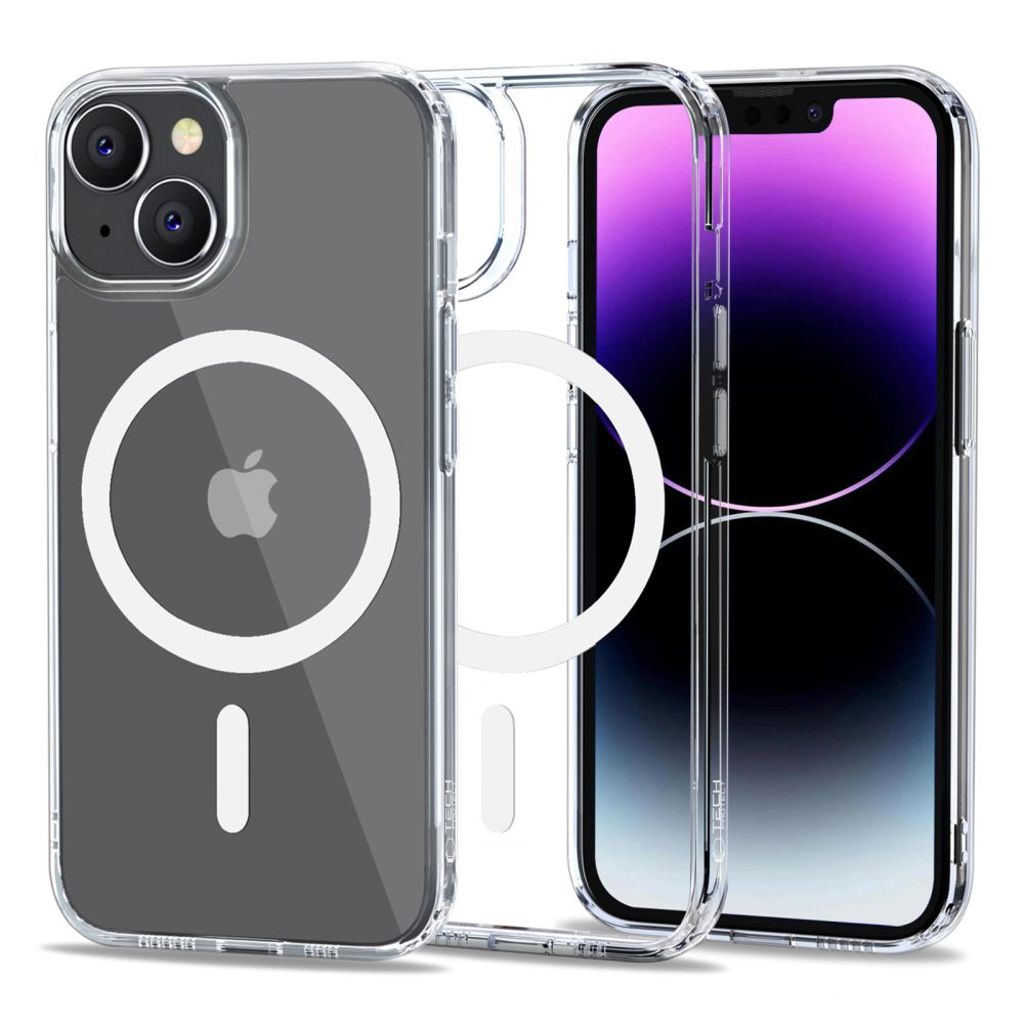 Tech-Protect FlexAir Hybrid MagSafe skal till iPhone 14 – Transparent