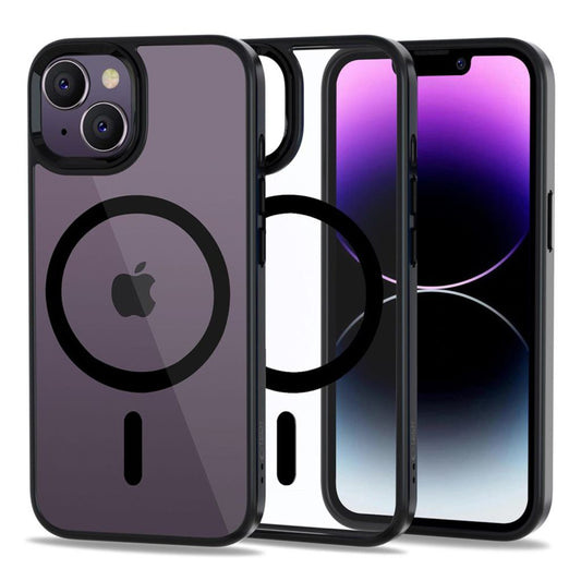 Tech-Protect MagMat MagSafe skal för iPhone 14 - transparent svart