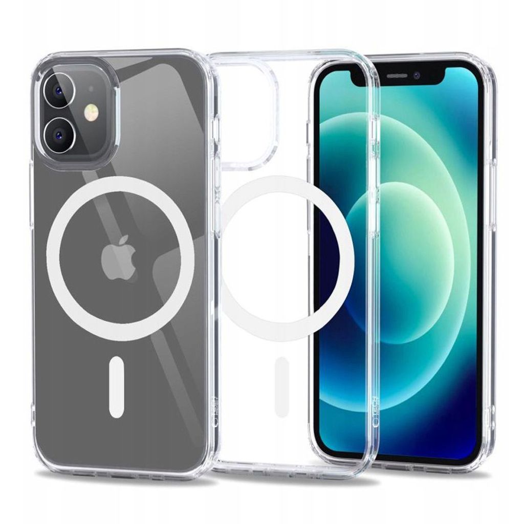 Tech-Protect FlexAir Hybrid MagSafe skal till iPhone 12 Mini – Transparent