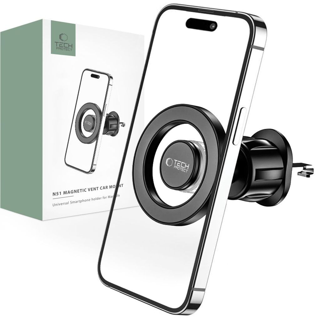 Tech-Protect N51 car mobilhållare med MagSafe för air vent - svart