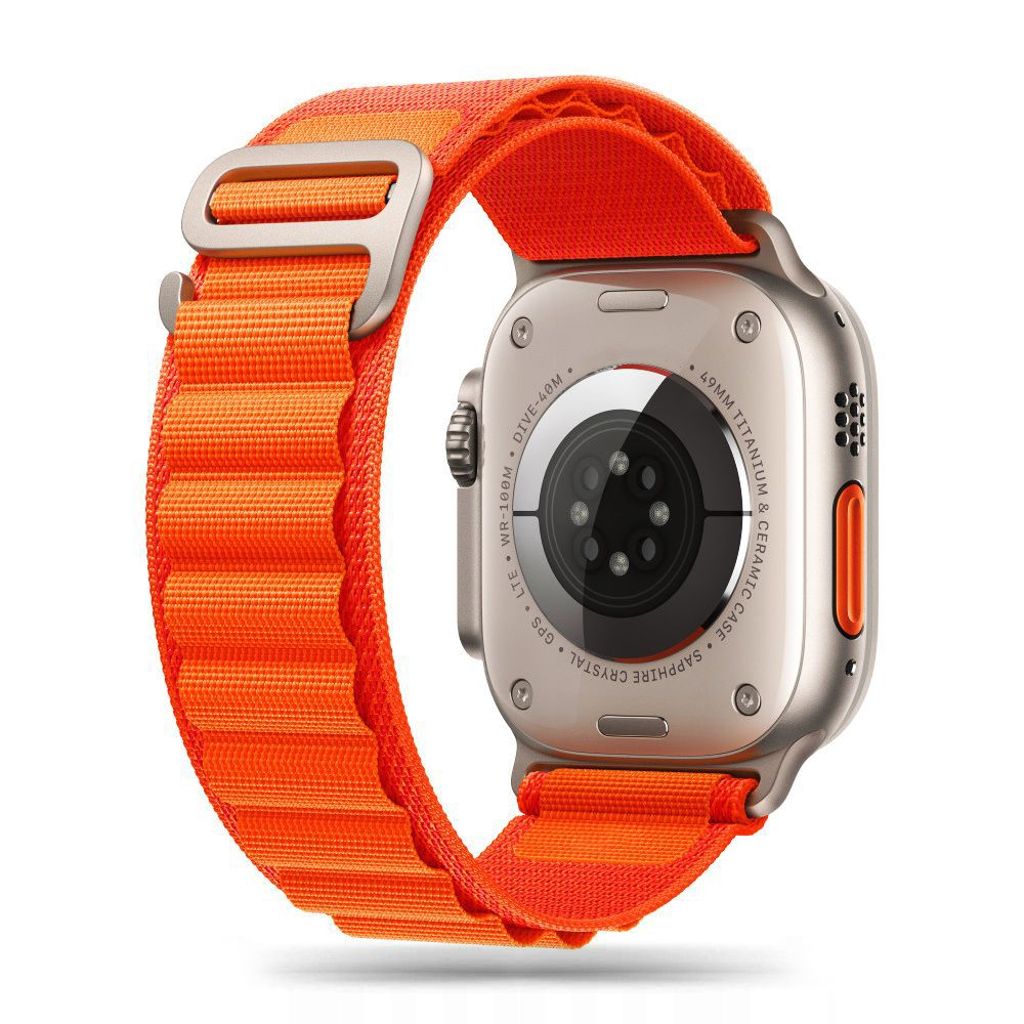 Tech-Protect Nylon Pro klockarmband för Apple Watch 42/44/45/49 mm - orange