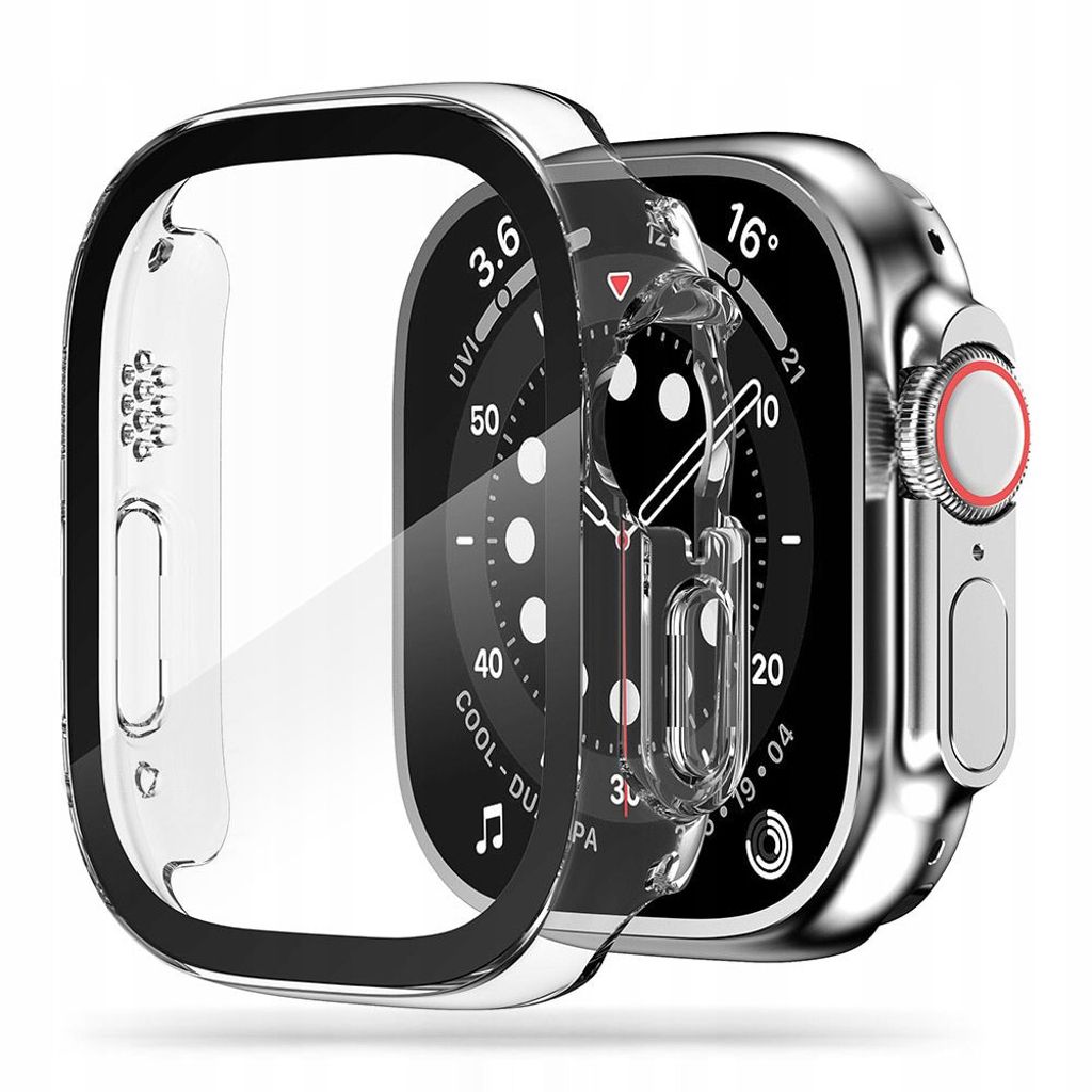 Tech-Protect Defense360 skydd för Apple Watch Ultra 1/2 (49mm) - transparent