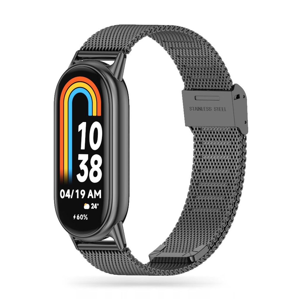 Tech-Protect MilaneseBand klockarmband för Xiaomi Smart Band 8/8 NFC - svart