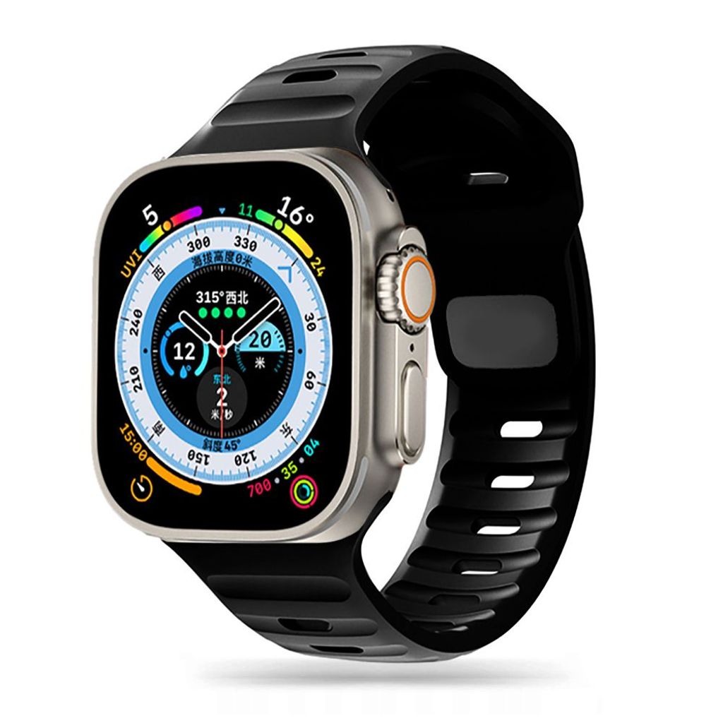 Tech-Protect IconBand Line klockarmband för Apple Watch 42/44/45/49 mm - svart