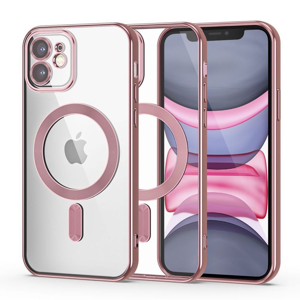 Tech-Protect MagShine MagSafe skal till iPhone 11 – rosa