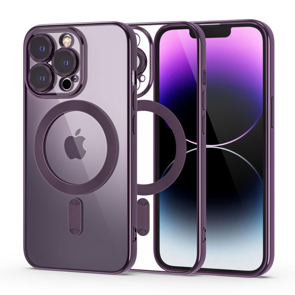 Tech-Protect MagShine MagSafe skal till iPhone 14 Pro – lila