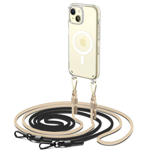Tech-Protect FlexAir Chain MagSafe skal för iPhone 15 - svart/beige
