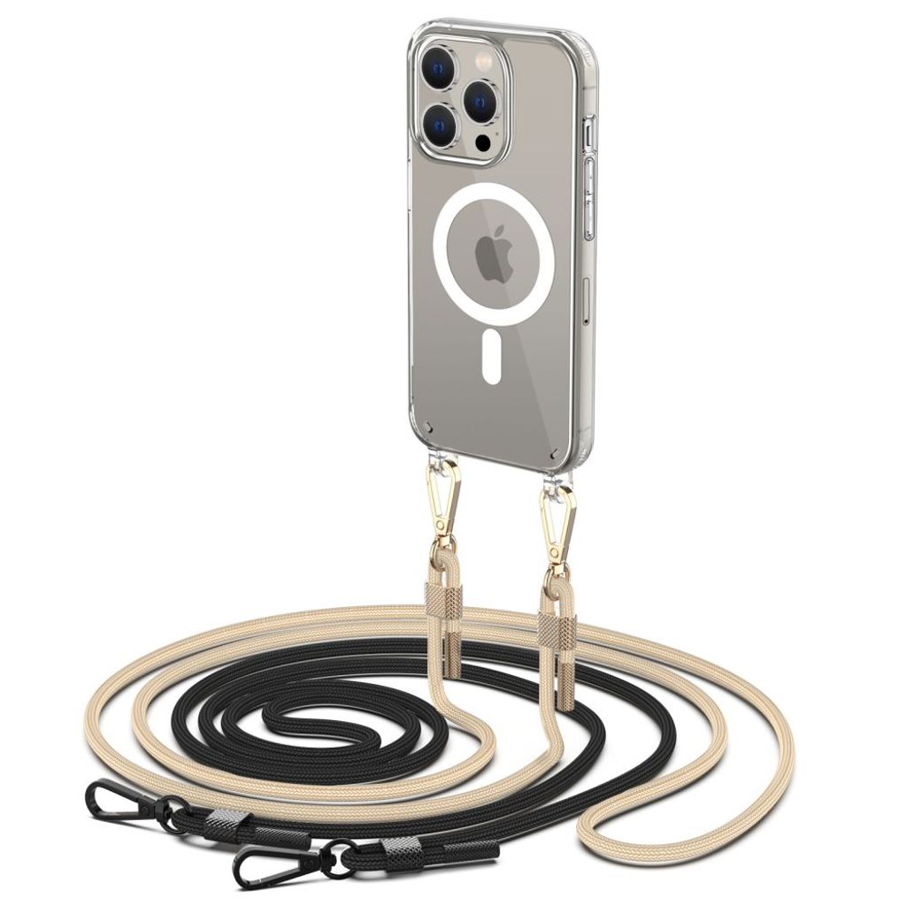 Tech-Protect FlexAir Chain MagSafe skal till iPhone 15 Pro – svart/Beige