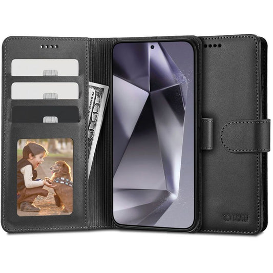 Tech-Protect plånboksfodral för Samsung Galaxy S24 Ultra - svart