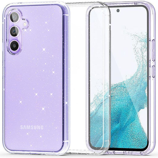 Tech-Protect FlexAir Hybrid skal för Samsung Galaxy S23 FE - transparent Glitter