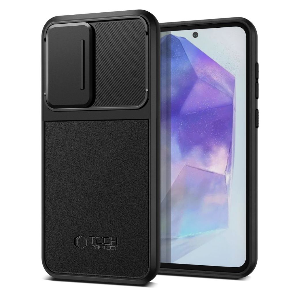 Tech-Protect Velar Cam+ skal till Samsung Galaxy A55 5G – svart