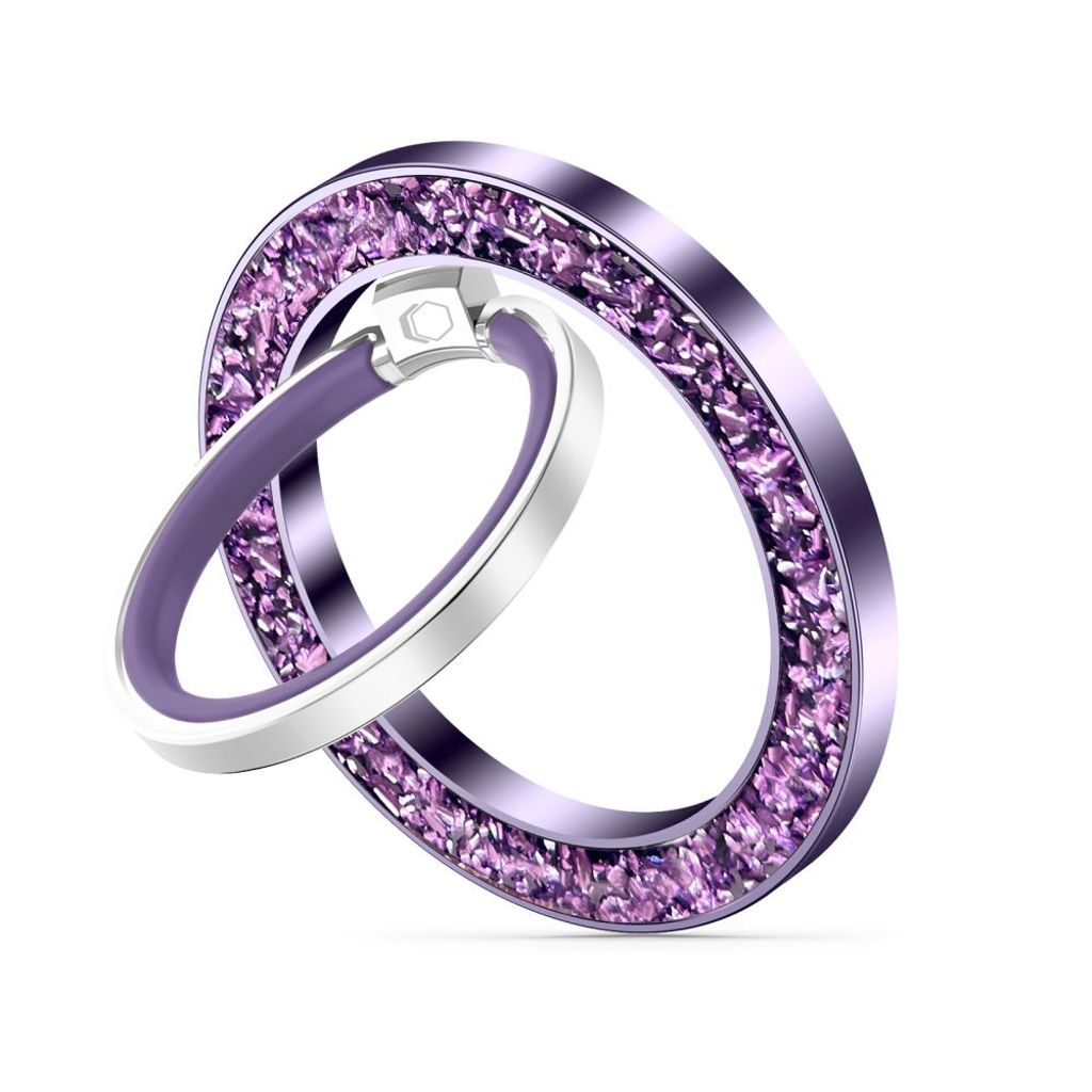 Tech-Protect MMR200 magnetic holder / ring med MagSafe - lila med crystals