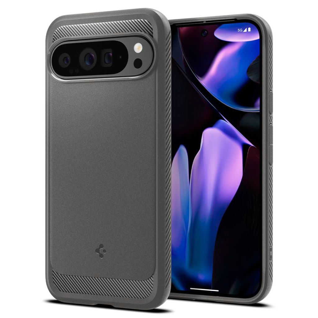 Spigen Rugged Armor skal till Google Pixel 9 Pro XL – grå