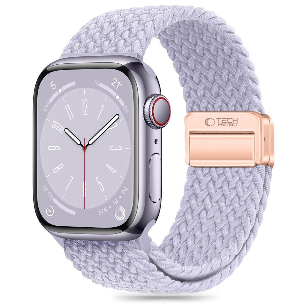 Tech-Protect Nylonmag klockarmband för Apple Watch 38/40/41 mm - lila