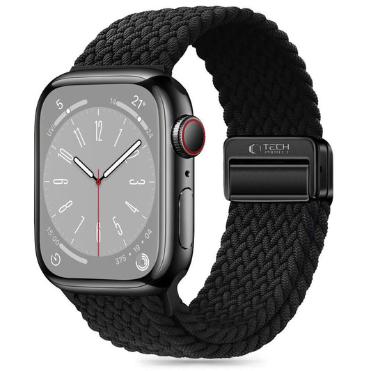 Tech-Protect Nylonmag klockarmband för Apple Watch 38/40/41 mm - svart