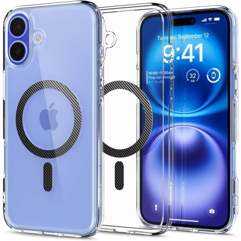 Spigen Ultra Hybrid MagSafe skal för iPhone 16 - Dark grå