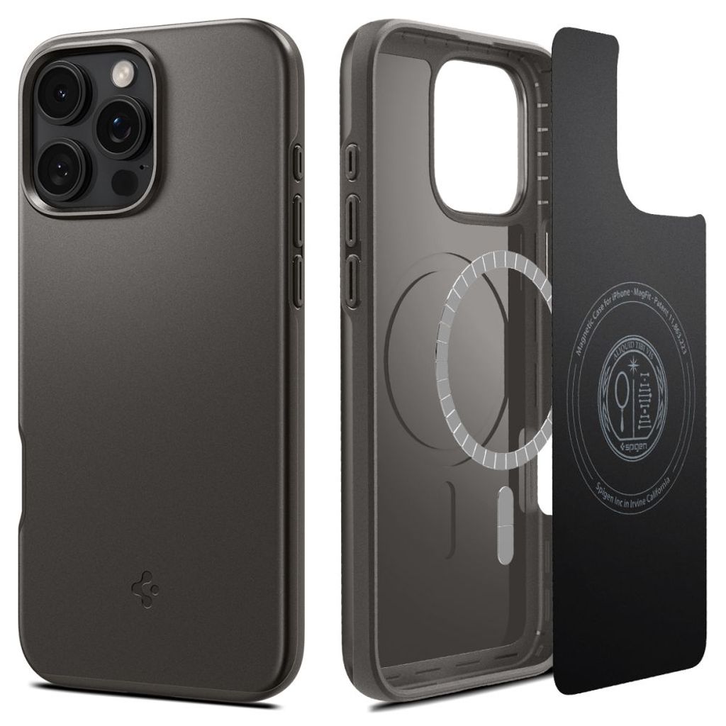 Spigen Thin Fit MagSafe skal för iPhone 16 Pro - Gunmetal
