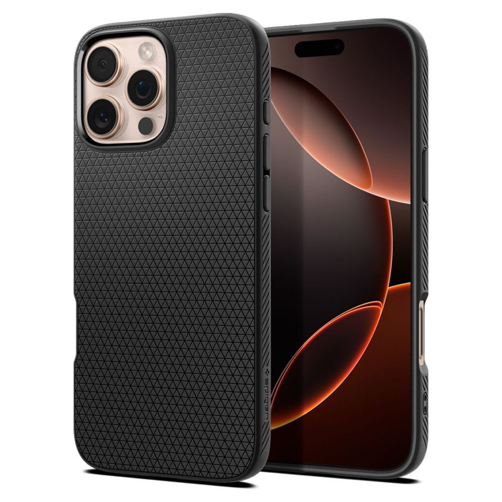 Spigen Liquid Air skal till iPhone 16 Pro – svart