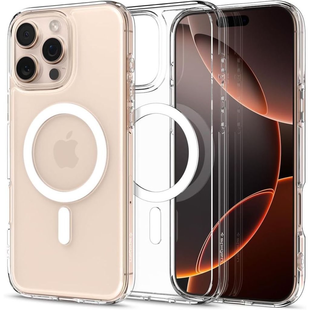 Spigen Ultra Hybrid MagSafe skal till iPhone 16 Pro Max – vit