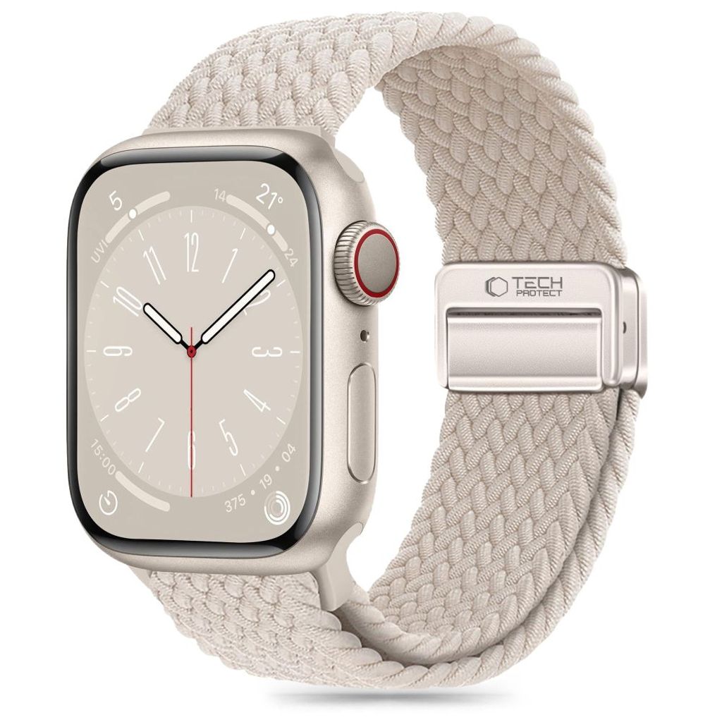 Tech-Protect Nylonmag klockarmband för Apple Watch 38/40/41 mm - beige