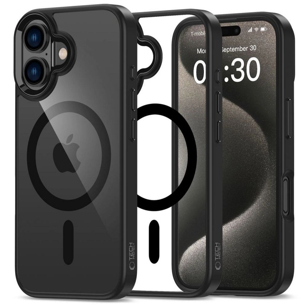 Tech-Protect iPhone 16 MagMat MagSafe skal - transparent