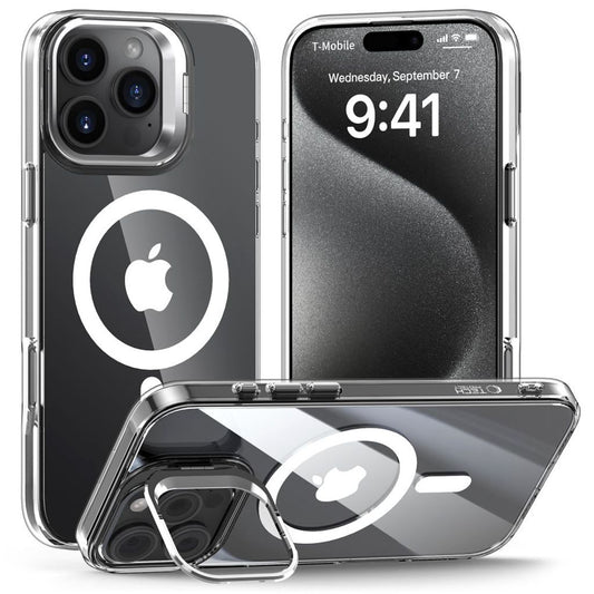 Tech-Protect MagStand MagSafe Case for iPhone 16 Pro - Transparent