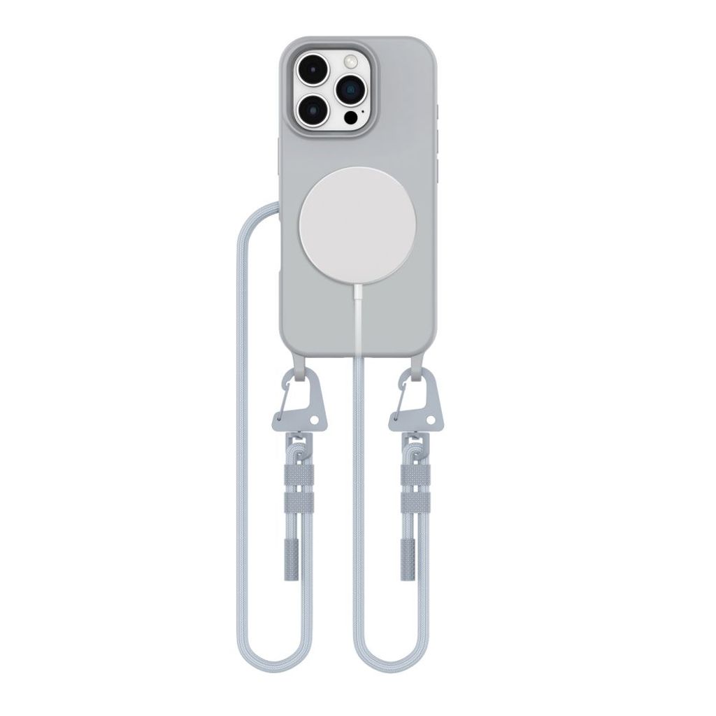 Tech-Protect MagNecklace MagSafe skal till iPhone 16 Pro – grå