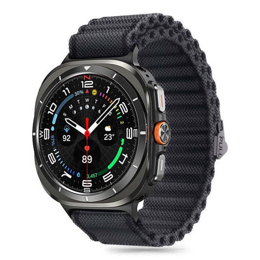 Tech-Protect Weave Pro klockarmband för Samsung Galaxy Watch Ultra 47 mm - svart