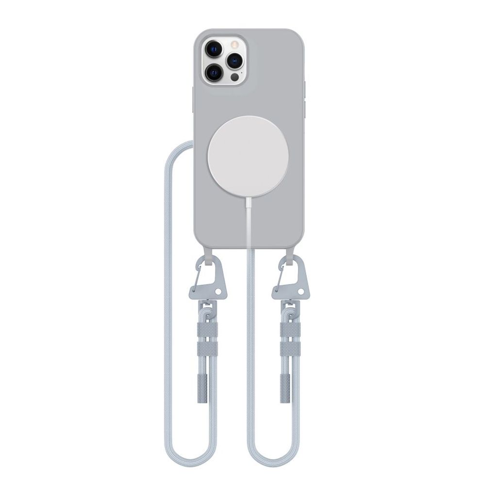 Tech-Protect MagNecklace MagSafe skal till iPhone 12/12 Pro – grå