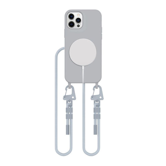 Tech-Protect MagNecklace MagSafe skal för iPhone 12/12 Pro - grå