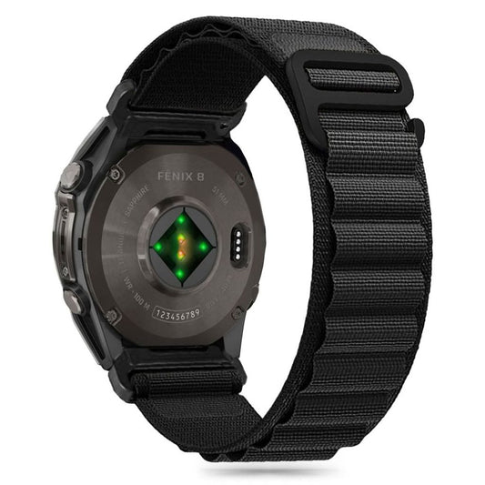 Tech-Protect Nylon Pro Watch Strap for Garmin Fenix 5/6/6 Pro/7/8 - Black