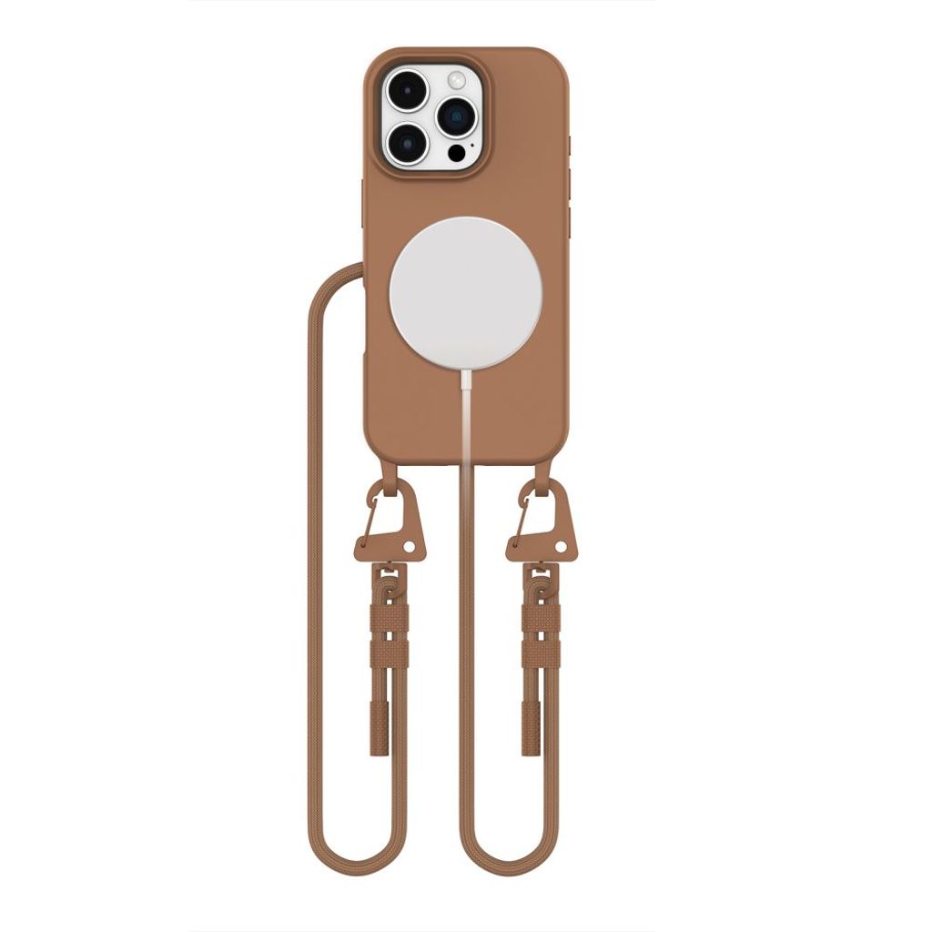 Tech-Protect MagNecklace MagSafe skal till iPhone 16 Pro Max – brun