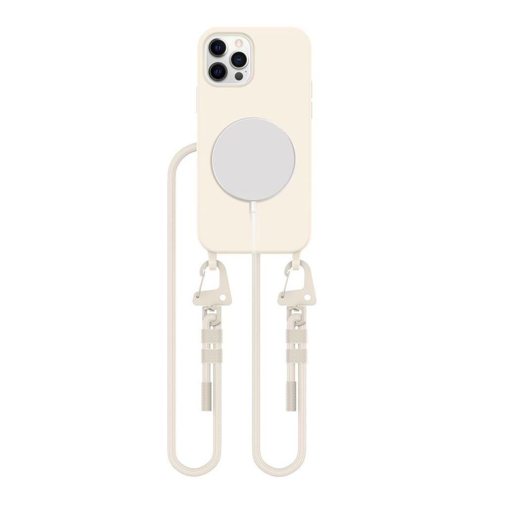 Tech-Protect MagNecklace MagSafe skal till iPhone 12/12 Pro – Beige