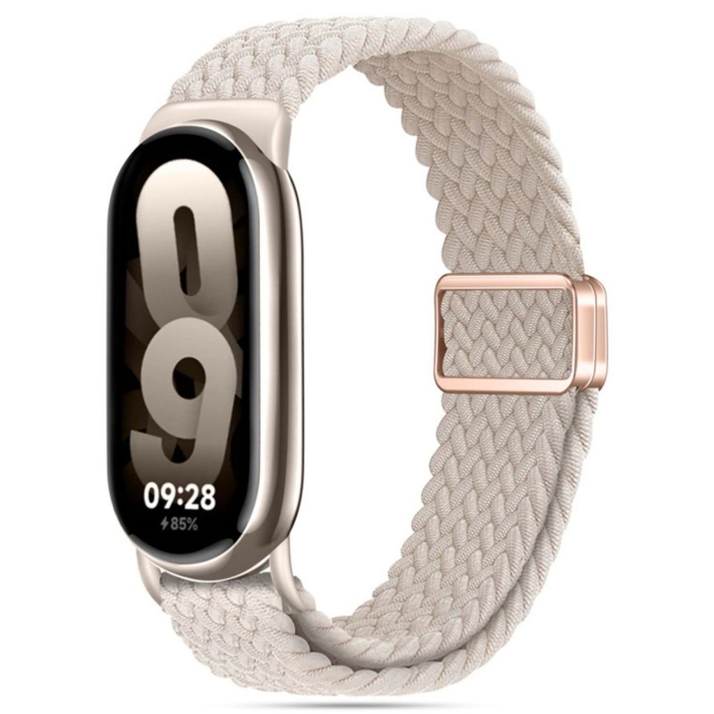 Tech-Protect NylonMag klockarmband för Xiaomi Smart Band 8/9/NFC - beige