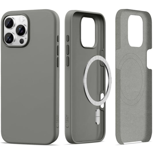 Tech-Protect silikon MagSafe skal för iPhone 16 Pro - grå