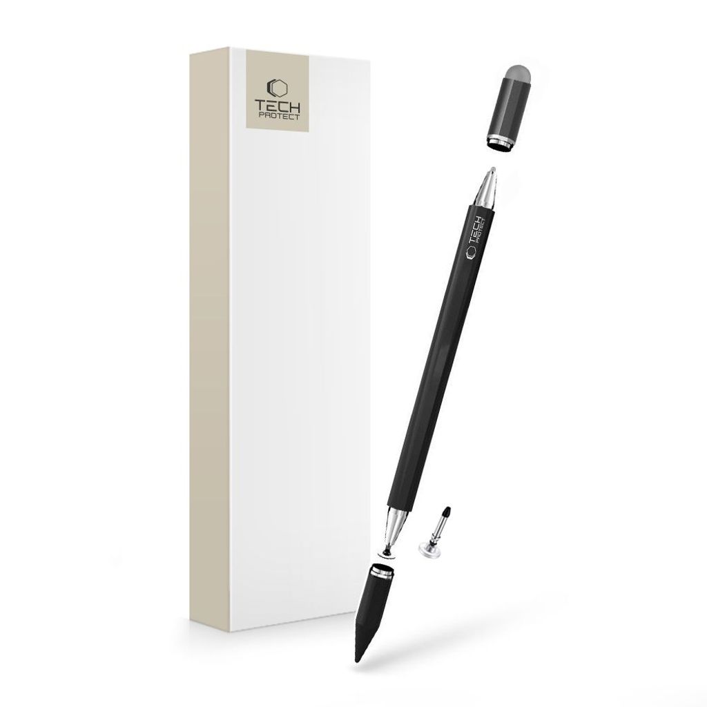 Tech-Protect USP200 stylus pen passive med 3 tips - svart