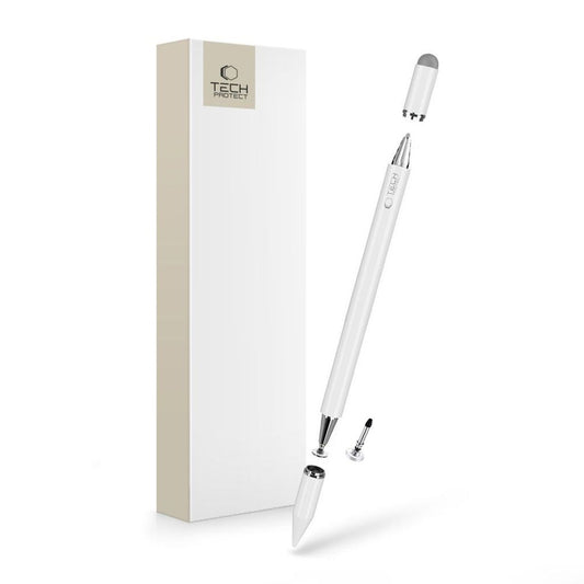 Tech-Protect USP200 stylus pen passive med 3 tips - vit
