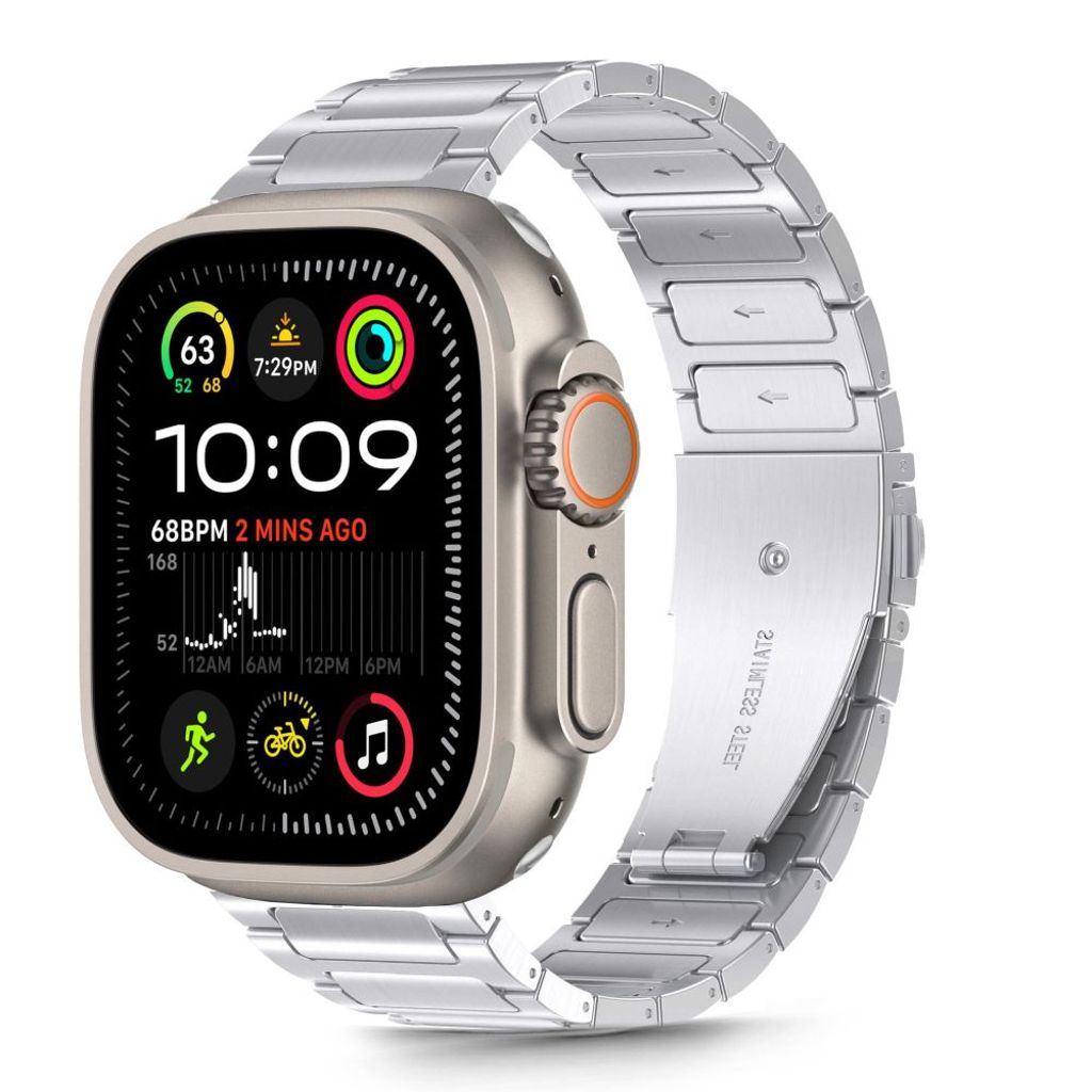Tech-Protect Stainless klockarmband för Apple Watch 44/45/46/49 mm - silver